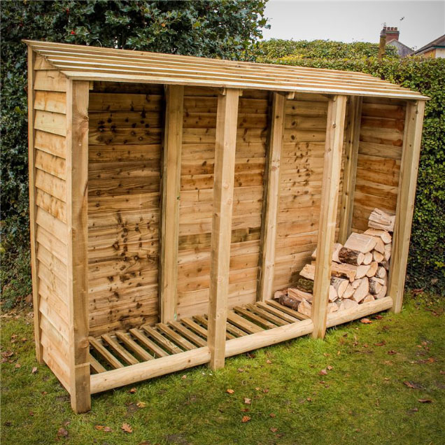Order a Our XXL Heavy Duty log store offers an enormous amount of storage, with a smart design - raised base and lower back panel allow for optimal air-flow, meaning when it comes time to burn it, you will get maximum heat output from your logs! Each log store is crafted from fully pressure treated timber, meaning you will get the best of quality, with incredible durability.